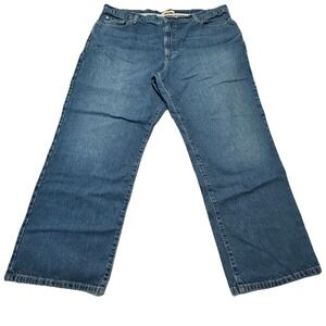 LL Bean Natural Fit Straight Leg Jeans Men's 42x30 Blue Denim 297737